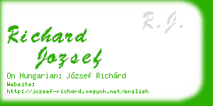 richard jozsef business card